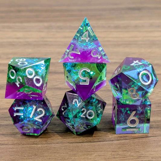 Potent Purple Sharp Edge Dice