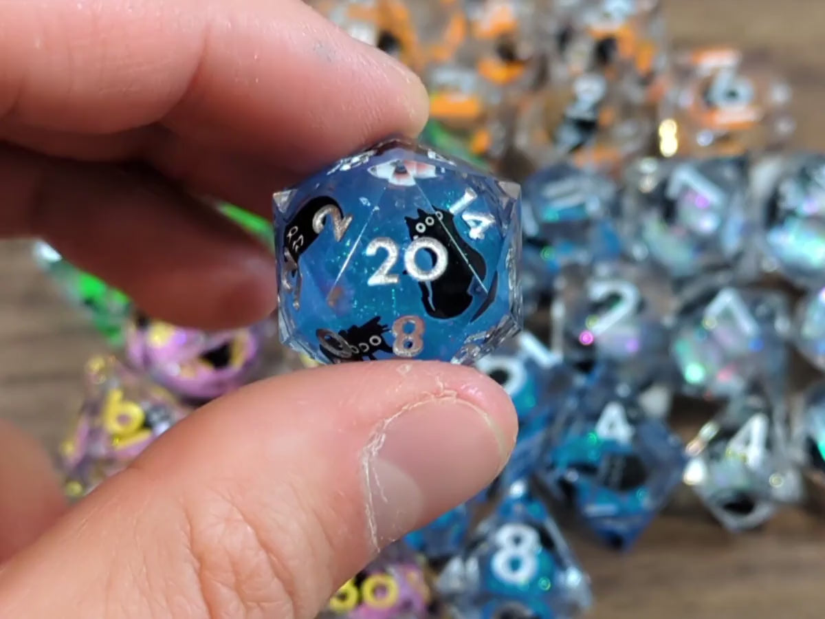 Black Cat Liquid Core Dice