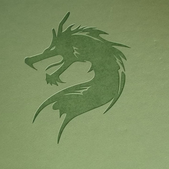 Silver dragon wyrmling dice being rolled