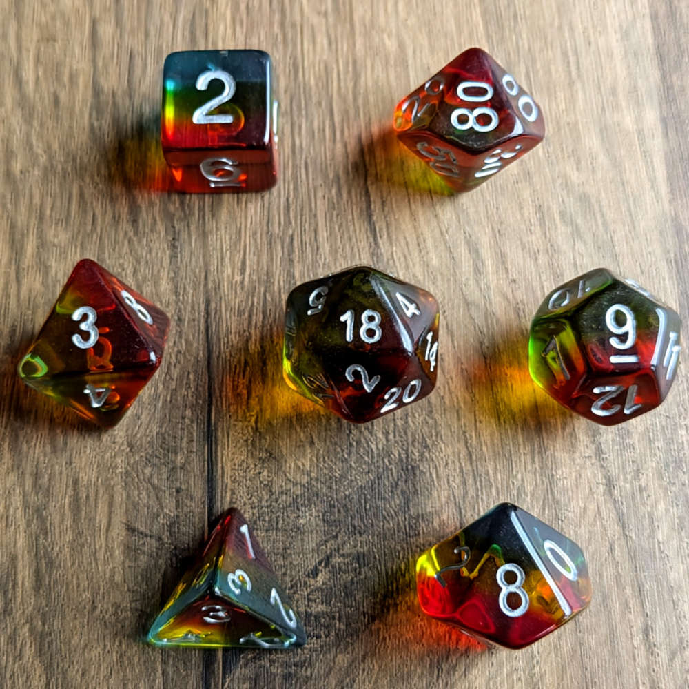 Primary Prism Dice Set