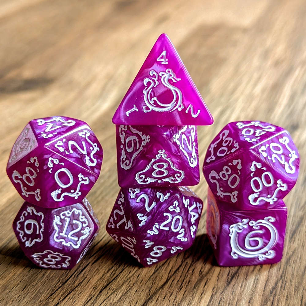 Purple Ascendant Dragon Dice Set