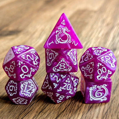 Purple Ascendant Dragon Dice Set