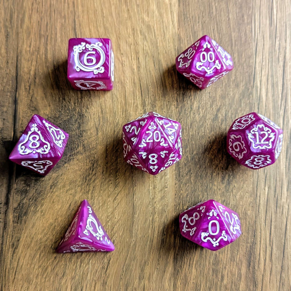 Purple Ascendant Dragon Dice Set