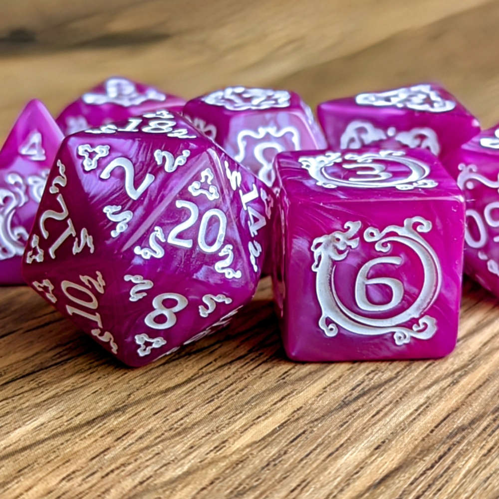 Purple Ascendant Dragon Dice Set
