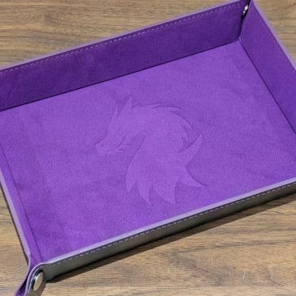 Purple Rectangle Dice Tray