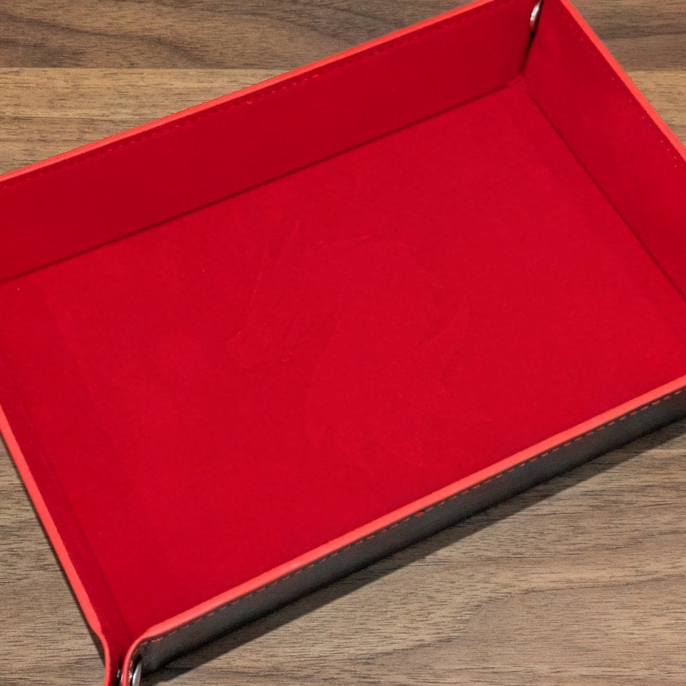 Red Rectangle Dice Tray