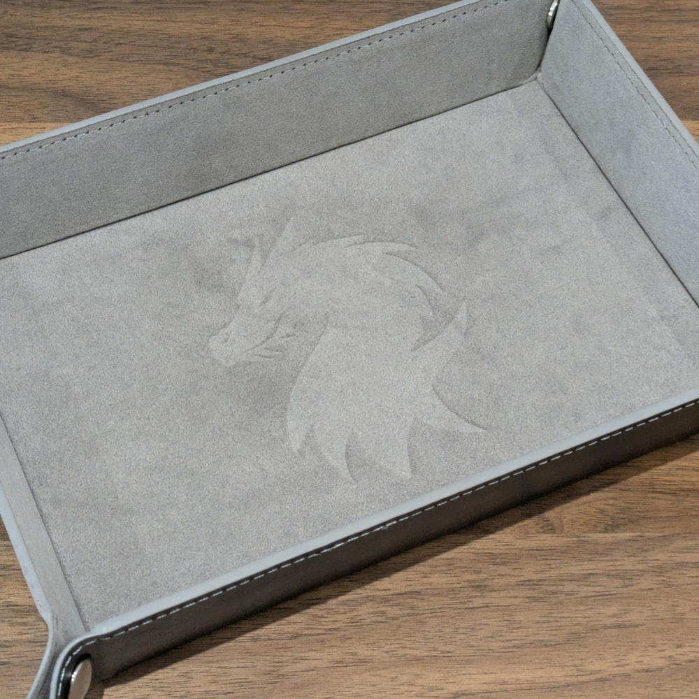 Silver Rectangle Dice Tray