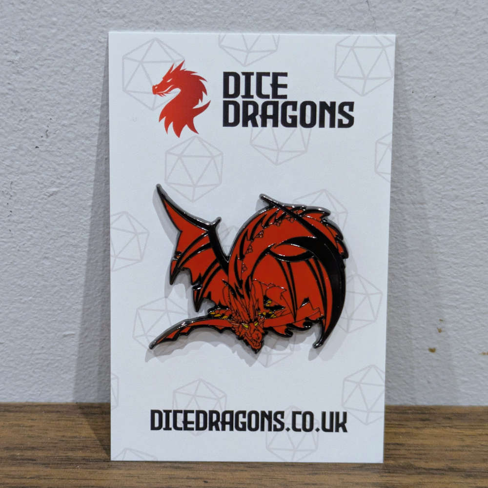 Red Chromatic Dragon Pin