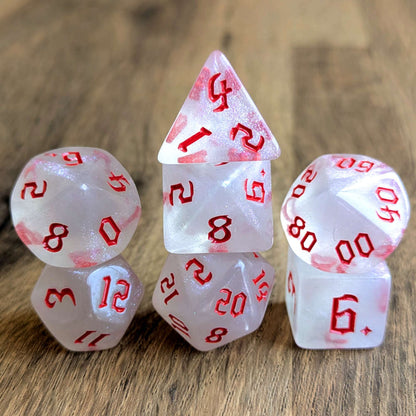 Red Magic Mist Dice Set