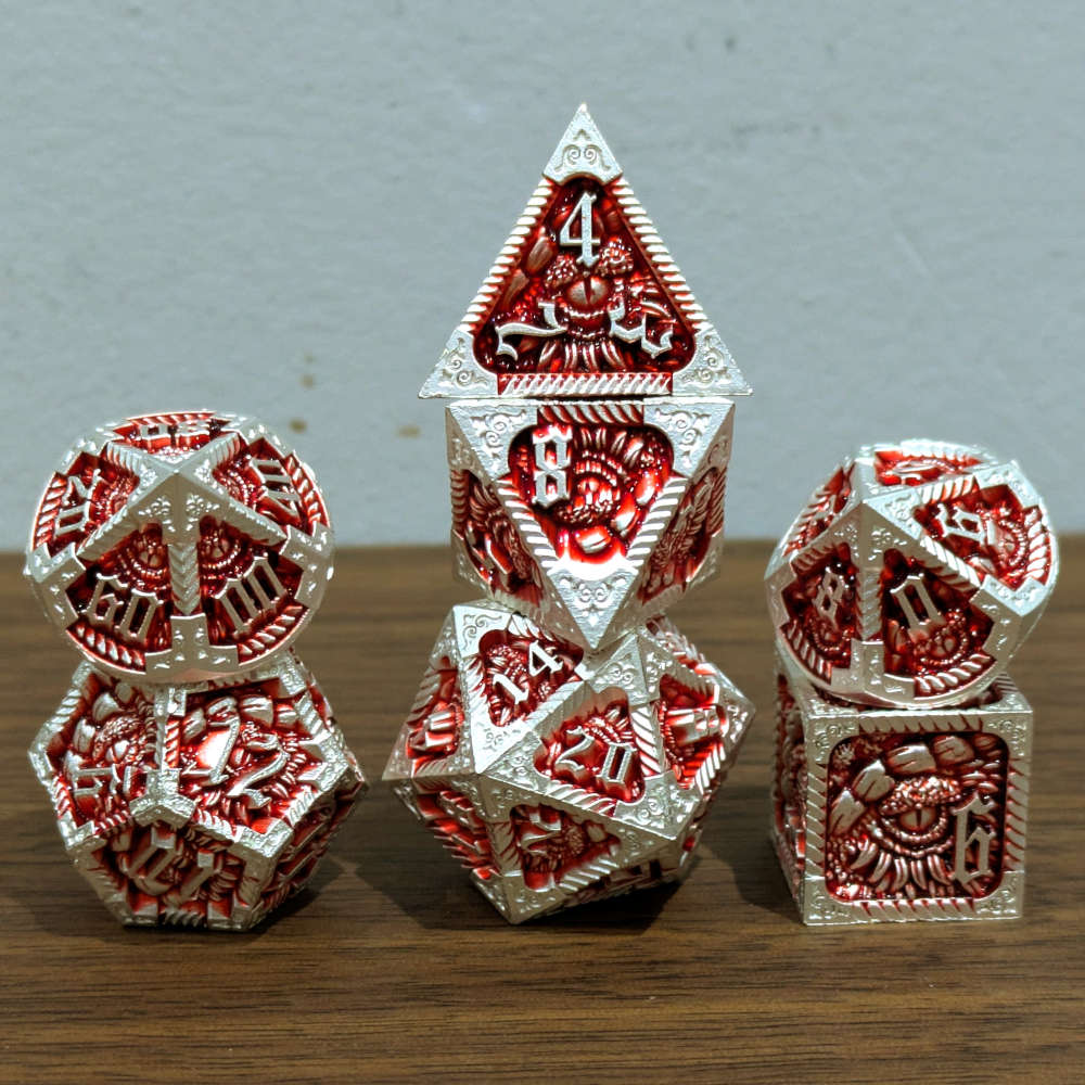 Red Slumbering Dragon Dice