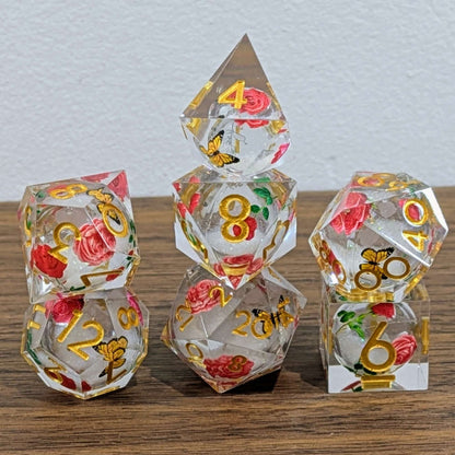 Rose Garden Liquid Core Dice