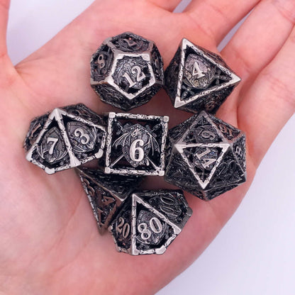 Draconic Guardian Dice silver