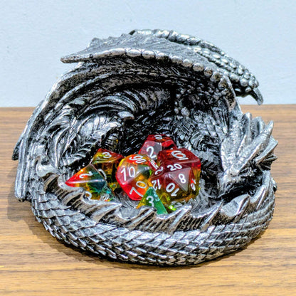 Silver Dragon Dice Holder