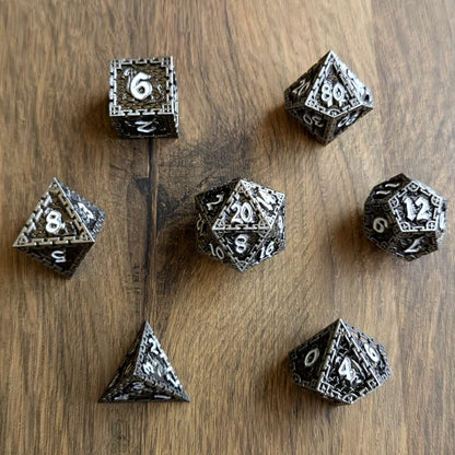 Silver Dragon Dice Set