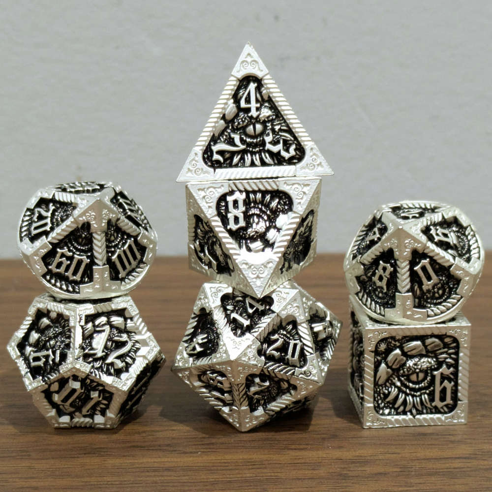 Black Slumbering Dragon Dice