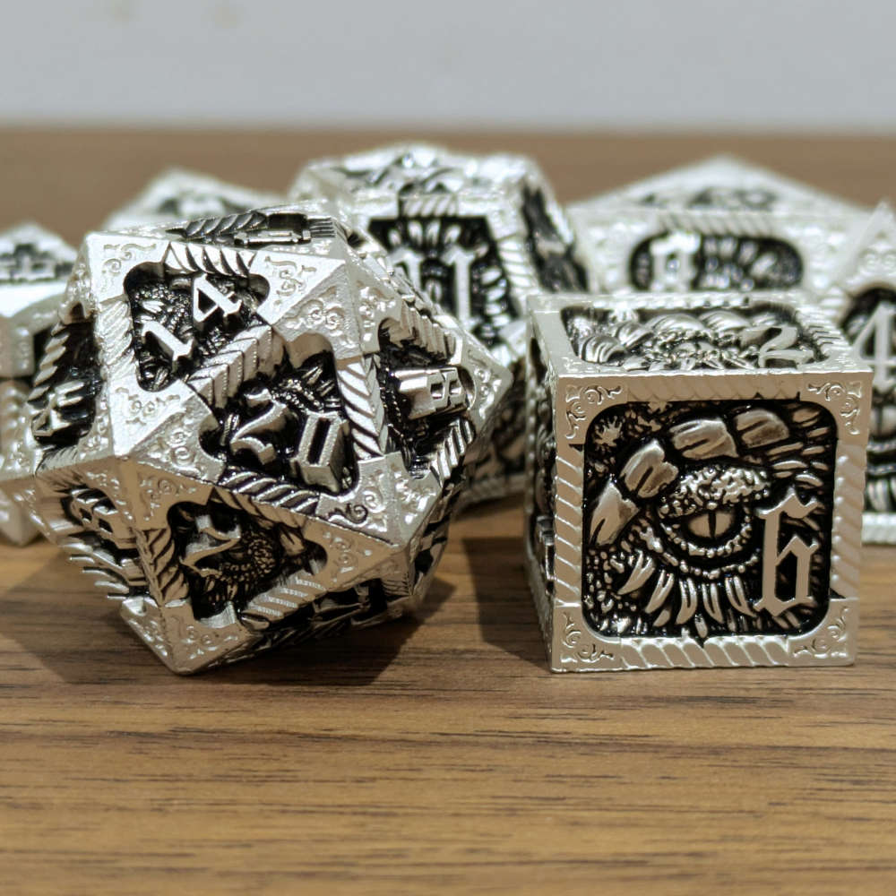 Black Slumbering Dragon Dice