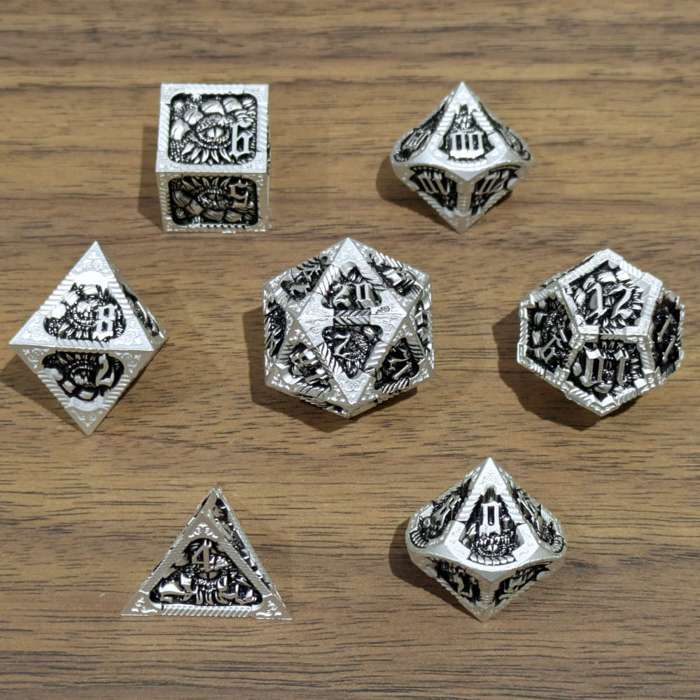 Black Slumbering Dragon Dice