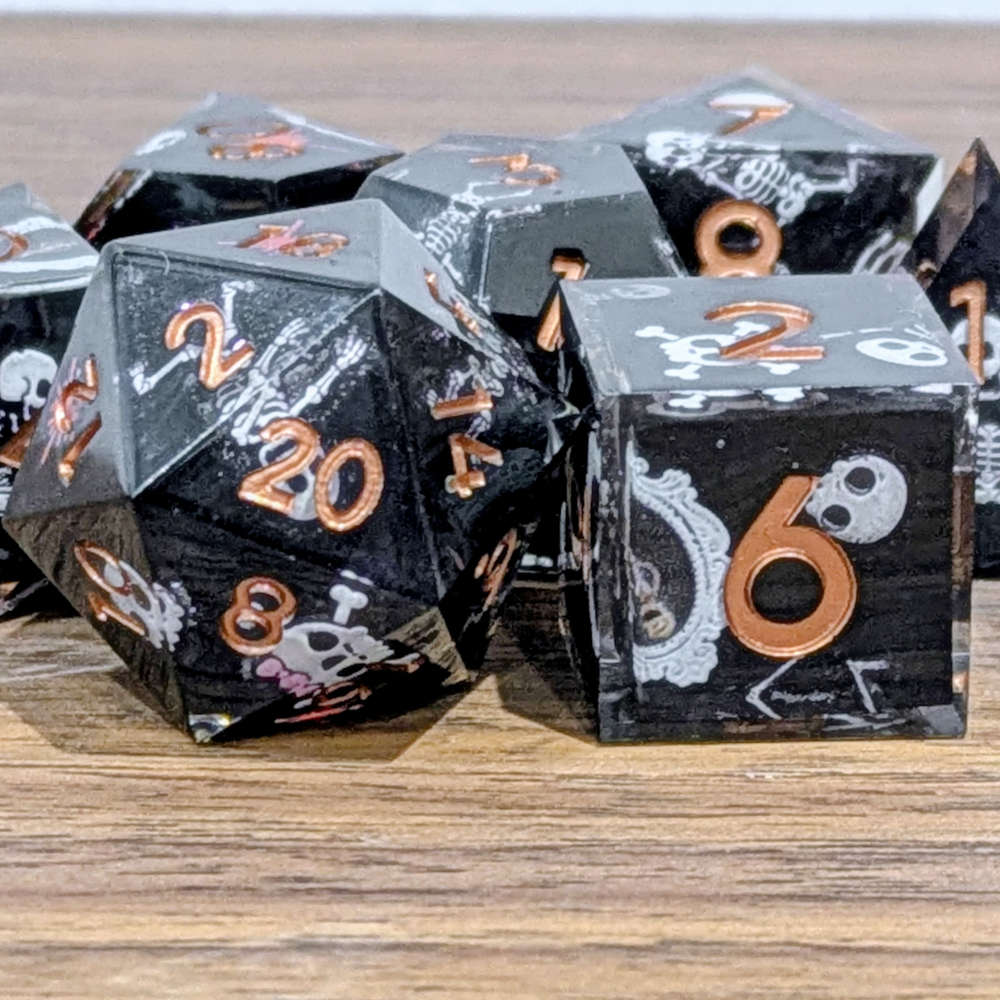 Skeleton Masquerade Sharp Edge Dice