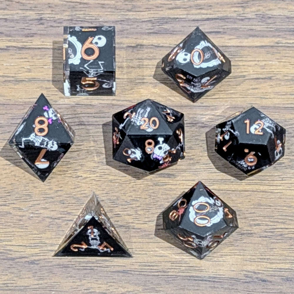 Skeleton Masquerade Sharp Edge Dice
