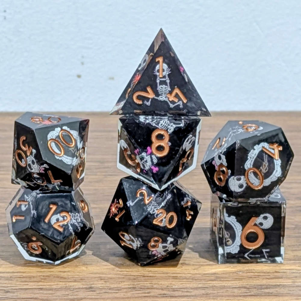 Skeleton Masquerade Sharp Edge Dice