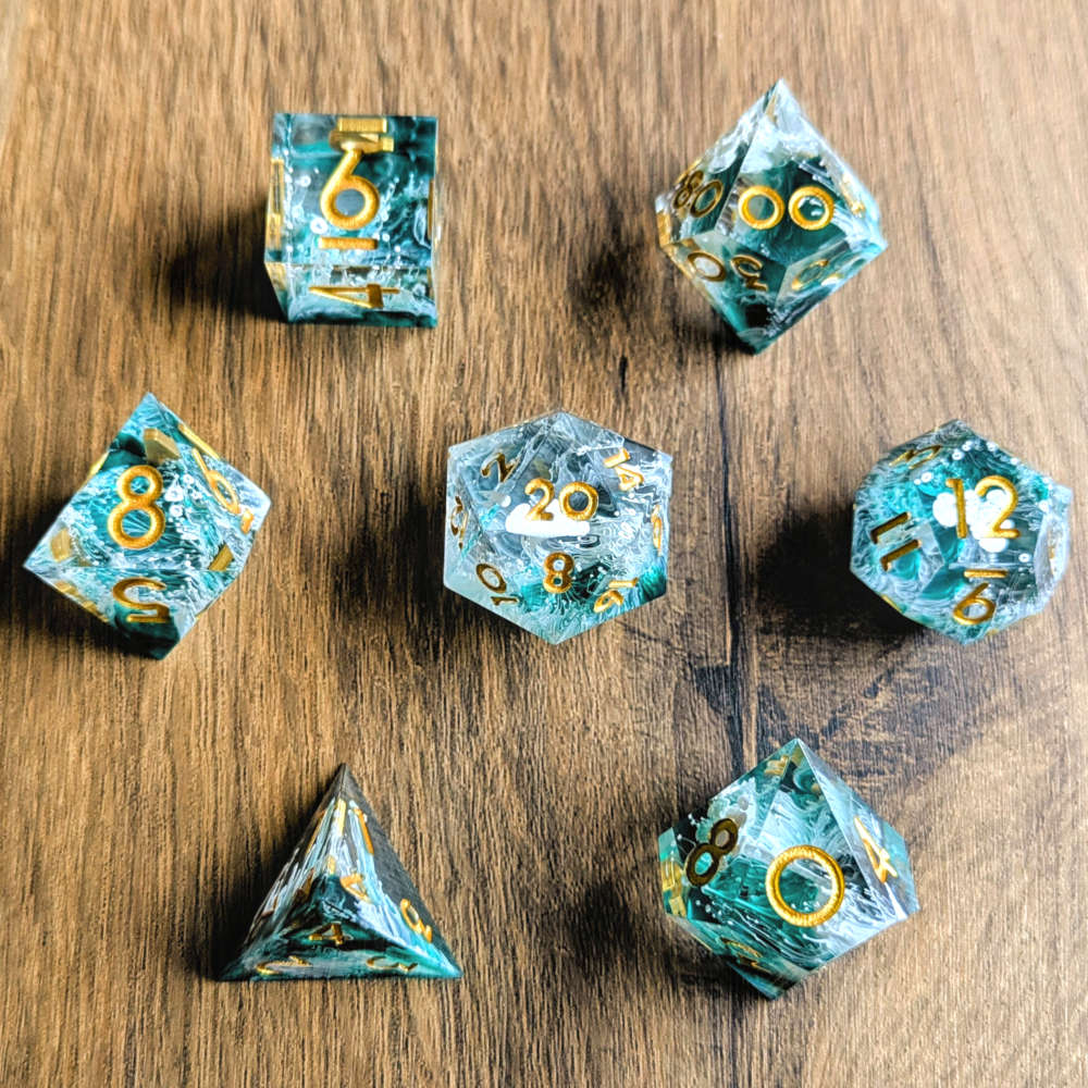 Storming Waves Sharp Edge Dice