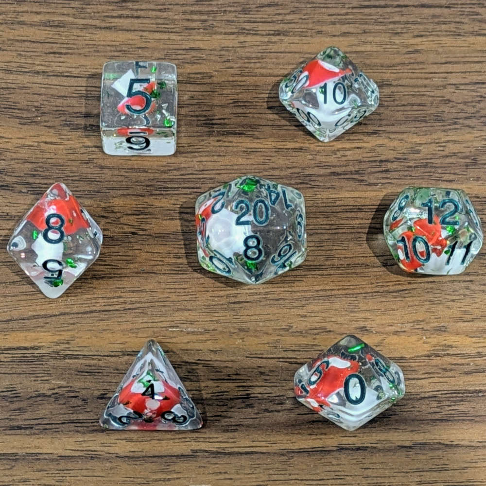 Toadstool Dice Set