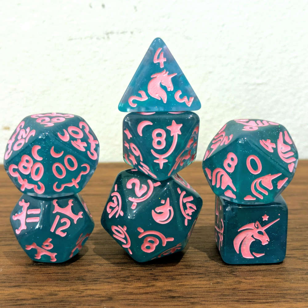 Unicorn Dreams Dice Set