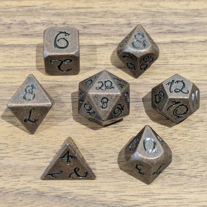 Weathered Copper Wyrmling Dice