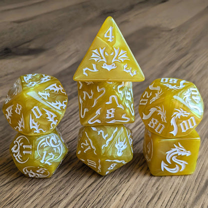 Yellow Dragonmark Dice Set