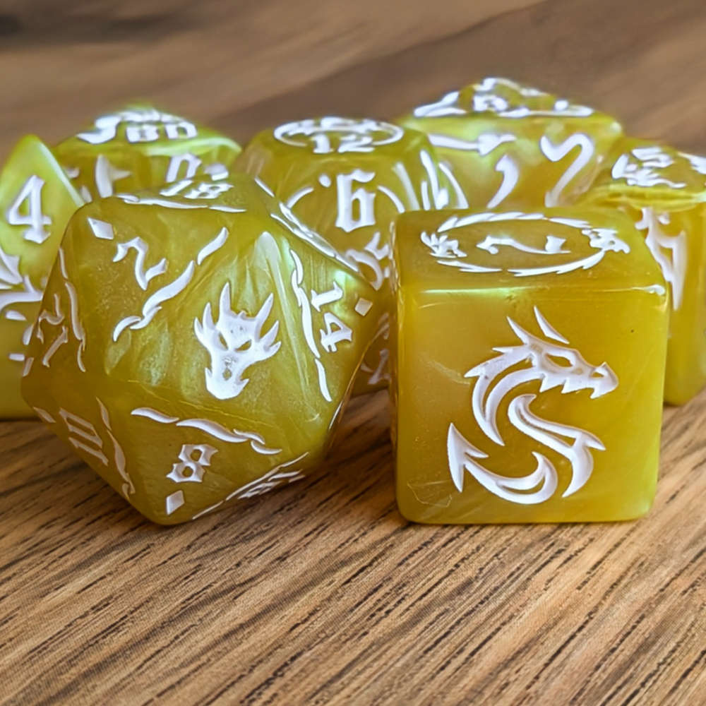 Yellow Dragonmark Dice Set